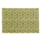 Modern Floral Pattern: White Umbel Flowers Kissenbezug (Rückseite-Rechts)