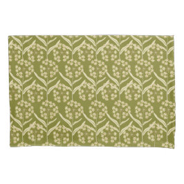 Modern Floral Pattern: White Umbel Flowers Kissenbezug