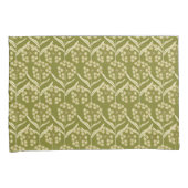 Modern Floral Pattern: White Umbel Flowers Kissenbezug (Vorderseite-Rechts)