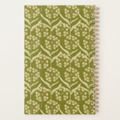 Modern Floral Pattern: White Umbel Flowers Planer (Rückseite)