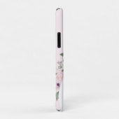 Modern Floral Pink Elegante Feminine Case-Mate iPhone Hülle (Hinten/Rechts)