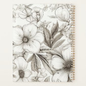 Modern Floral  Planer (Rückseite)