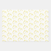 Modern Floral Poinsettia Weihnachten im Grünen Geschenkpapier Set (Vorderseite 3)