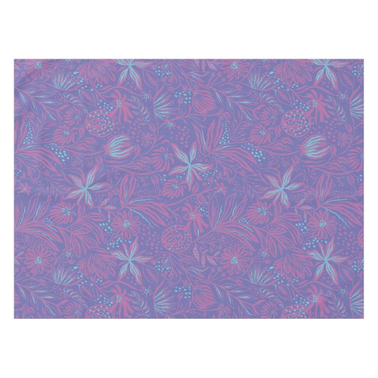 Modern | FLORAL print Tableclout Tischdecke (Vorderseite (Horizontal))
