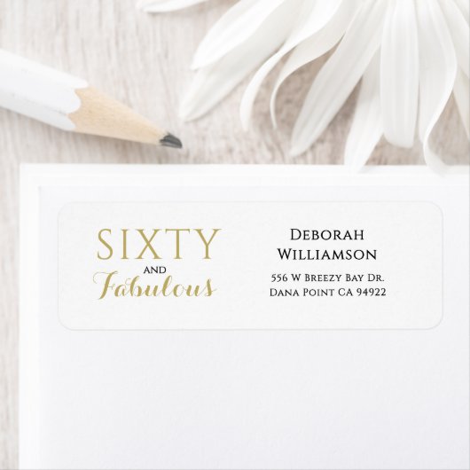 Modern Floral Sixty and Fabulous Bold (Insitu)