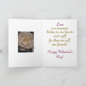 Modern & floral, Valentinenkarte Karte (Innenseite)