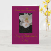 Modern & floral, Valentinenkarte Karte (Gelbe Blume)