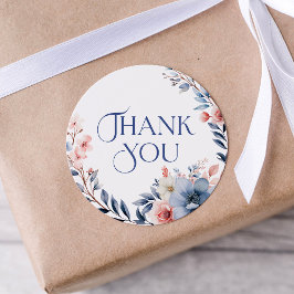 Modern Floral Watercolor Danke Sticker