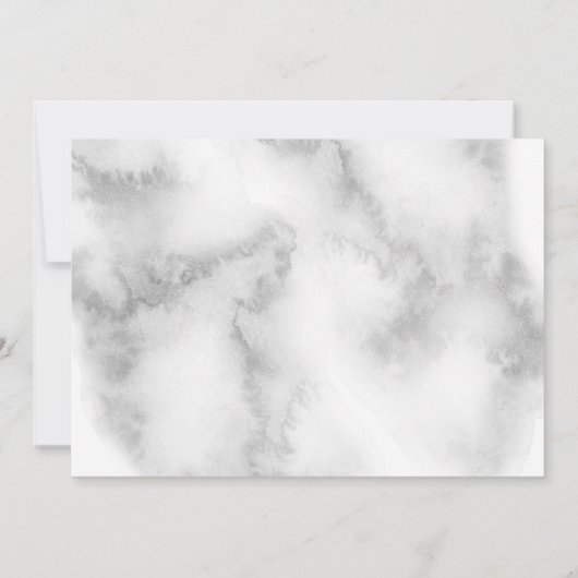 Modern Floral Watercolor Roses BarefootBride™ (Rückseite)