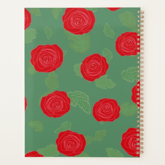 Modern Floral  Weekly I Monthly Planer (Rückseite)