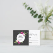 Modern Floral Wreath Salon Stellenkarte Terminkarte (Stehend Vorderseite)