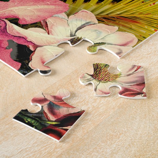 Modern Floral Zebra Puzzle (Seite)