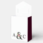 Modern floraler Ampersand Pflaume Pink Peach & Bla Geschenkschachtel (Geöffnet)