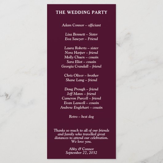 Modern floraler Ampersand Pflaume Pink Peach & Bla Programm (Rückseite)