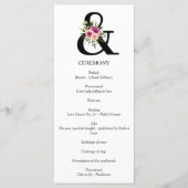 Modern floraler Ampersand Pflaume Pink Peach & Bla Programm (Vorderseite)
