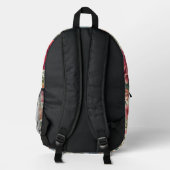 Modern floraler Splash Rucksack (Rückseite)