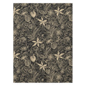 Modern | FLORAR | Beige auf schwarz Tischdecke (Vorderseite)