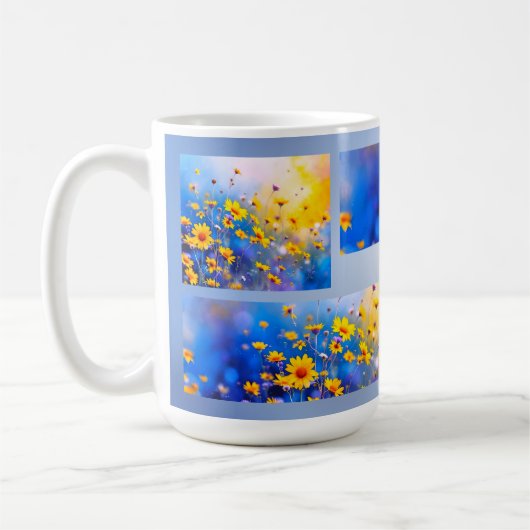 Modern Flower Field Kaffeetasse (Links)