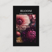 Modern Flower QR Code Visitenkarte (Vorderseite)