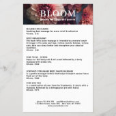 Modern Flower Salon Pricelist QR Code Flyer (Vorne)