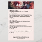 Modern Flower Salon Pricelist QR Code Flyer (Vorne)