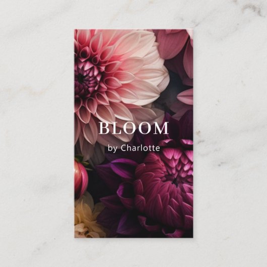 Modern Flower Salon Terminkarte (Vorderseite)