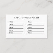 Modern Flower Salon Terminkarte (Rückseite)