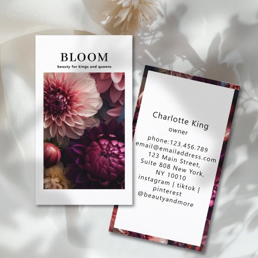 Modern Flower Salon Visitenkarte