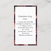 Modern Flower Salon Visitenkarte (Rückseite)