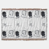 Modern flowers collection Throw Blanket Decke (Vorderseite)