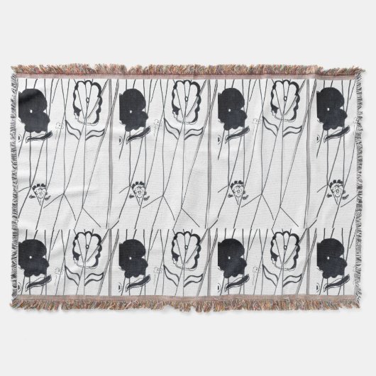 Modern flowers collection Throw Blanket Decke (Vorderseite)