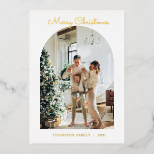 Modern Foil 5 Foto Frohe Weihnachtsfeiertage Folien Feiertagskarte