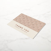 Modern Foil Dankeschön Card Folie Einladungspostkarte (Gedreht)