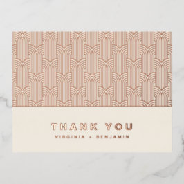 Modern Foil Dankeschön Card Folie Einladungspostkarte
