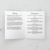 Modern Folded 4-Page 1-Photo Celebration of Life Programm (Innenseite)