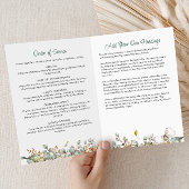 Modern Folded 4-Page 3-Photo Celebration of Life P Programm