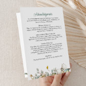 Modern Folded 4-Page 3-Photo Celebration of Life P Programm