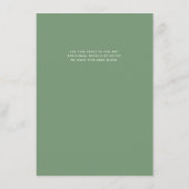 Modern Foliage Hair Salon Preisliste Menü Menükarte (Rückseite)