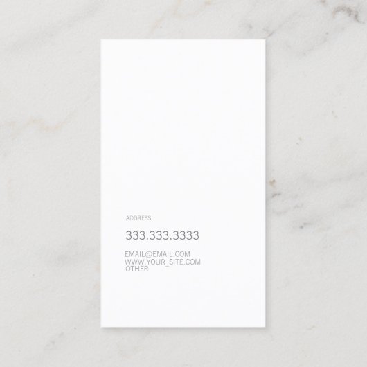 Modern font in two colors with visitenkarte (Rückseite)