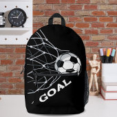Modern Football Ball Goal Bedruckter Rucksack