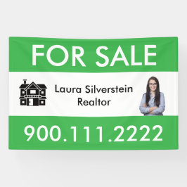 Modern For Sale Real Estate Agent Customizable Banner