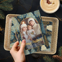 Modern Forest Custom Christmas Foto Arch