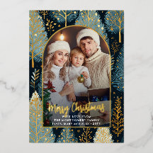 Modern Forest Custom Christmas Foto Arch