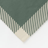 Modern Forest Green Kariert Rustikales Foto Weihna Fleecedecke (Ecke)