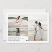 Modern Forever Frohe Weihnachtspaare Feiertagskarte (Rückseite)