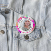Modern Forever in Our Hearts Farbige Gedenkbutton Button (Beispiel)