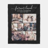 Modern Forever Loved 8-Foto Collage Tribute Fleecedecke (Vorderseite)
