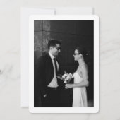 Modern Formal Classic Wedding Invitation Einladung (Rückseite)