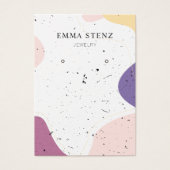 Modern formatierte Earring Display Cards (Vorderseite)