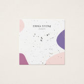 Modern formatierte Earring Square Display Card (Vorderseite)